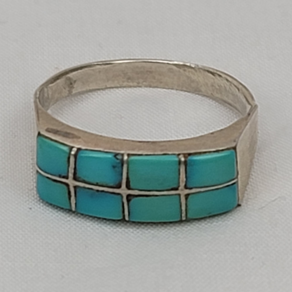 Tourquose Silvver Ring Vintage Indian Jewelry